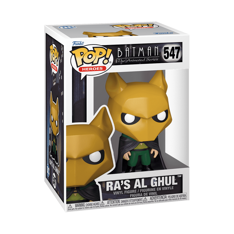 Ra's Al Ghul Batman Animated Series Funko Pop Packaging