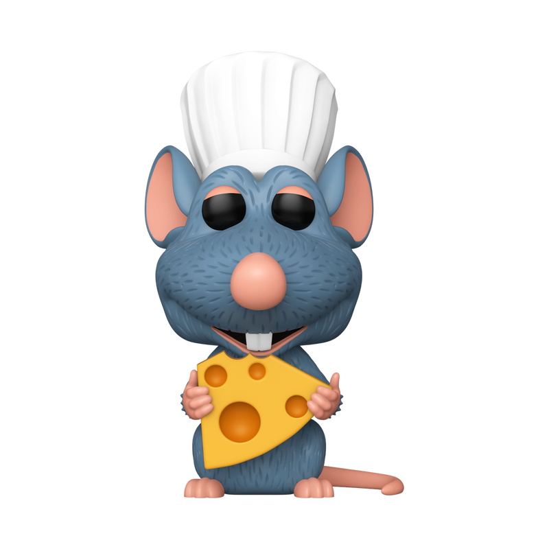 Stock photo of Ratatouille Funko Pop! Remy with Cheese #1746 Funko Specialty Series out of box.
