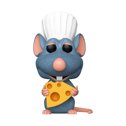 Stock photo of Ratatouille Funko Pop! Remy with Cheese #1746 Funko Specialty Series out of box.