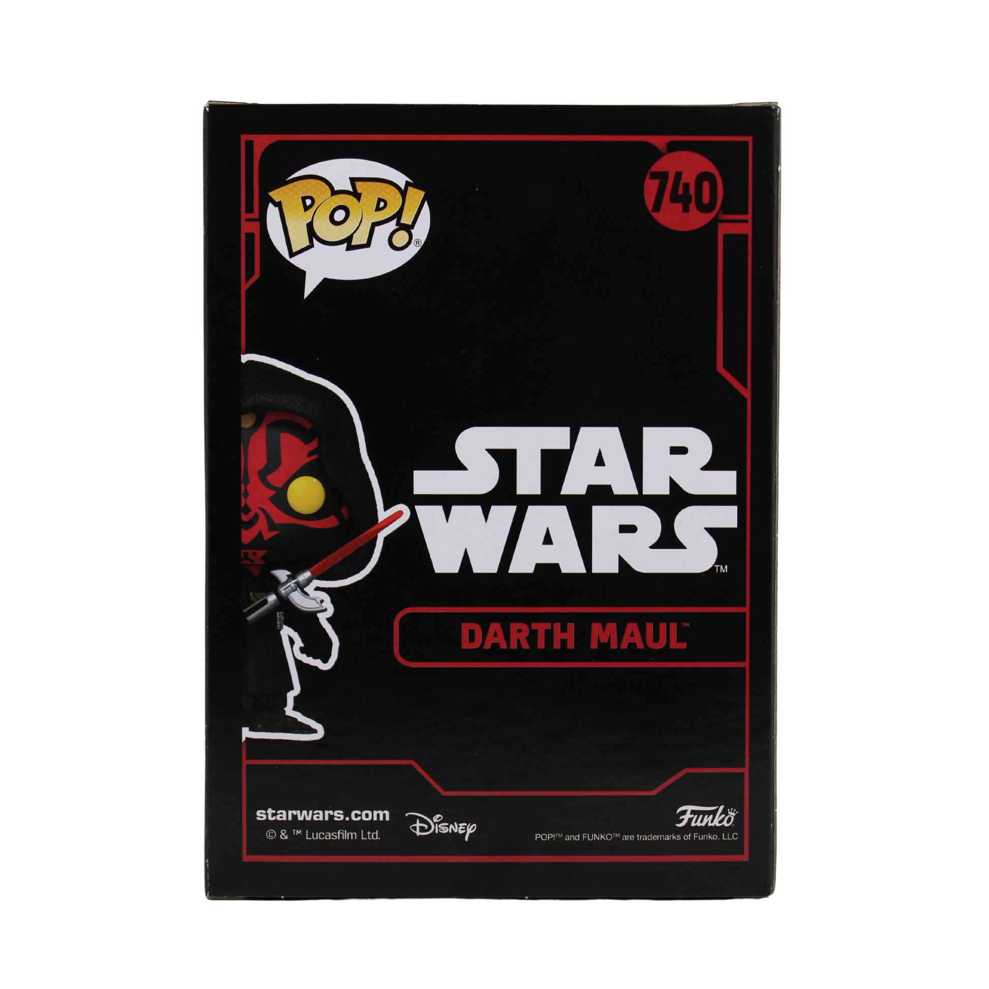 Ray Park Signed Darth Maul Star Wars Funko Pop Figure Back