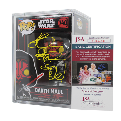 Ray Park Signed Darth Maul Star Wars Funko Pop Figure JSA Authentication