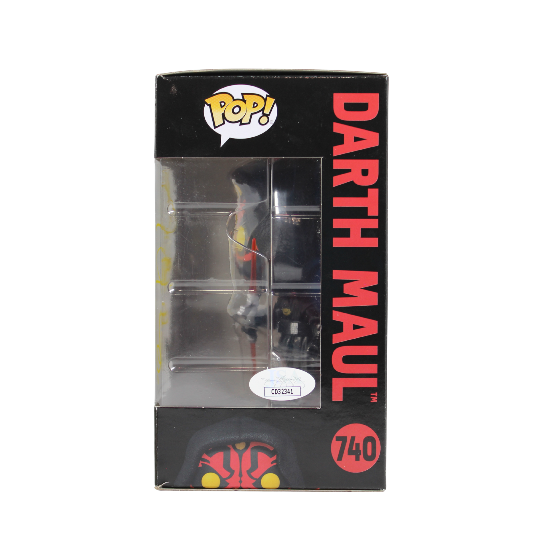 Ray Park Signed Darth Maul Star Wars Funko Pop Figure Right Side