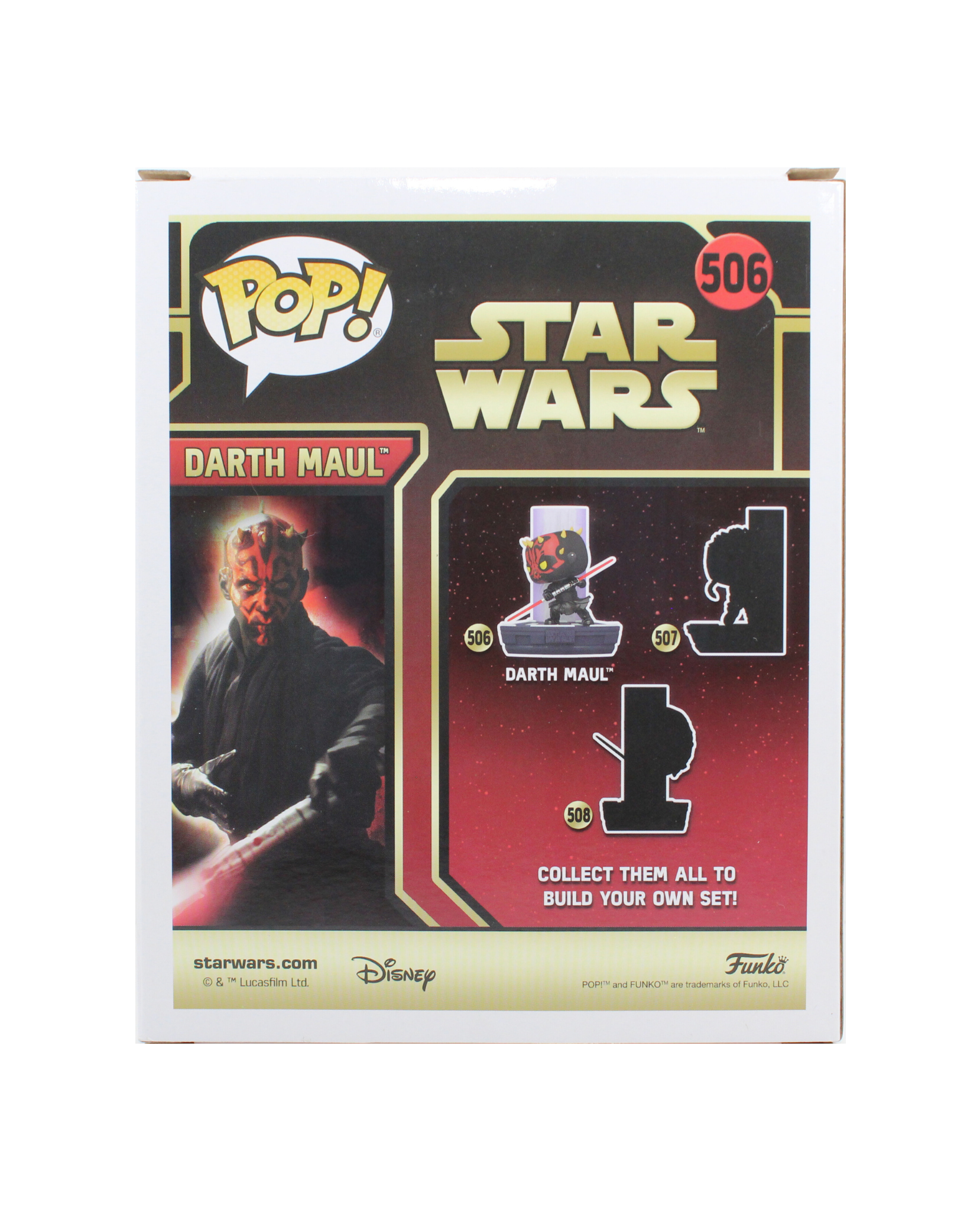 Ray Park Signed Duel Fates Darth Maul Star Wars Funko Pop Figure Special Edition Back