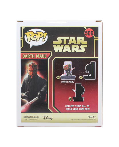Ray Park Signed Duel Fates Darth Maul Star Wars Funko Pop Figure Special Edition Back