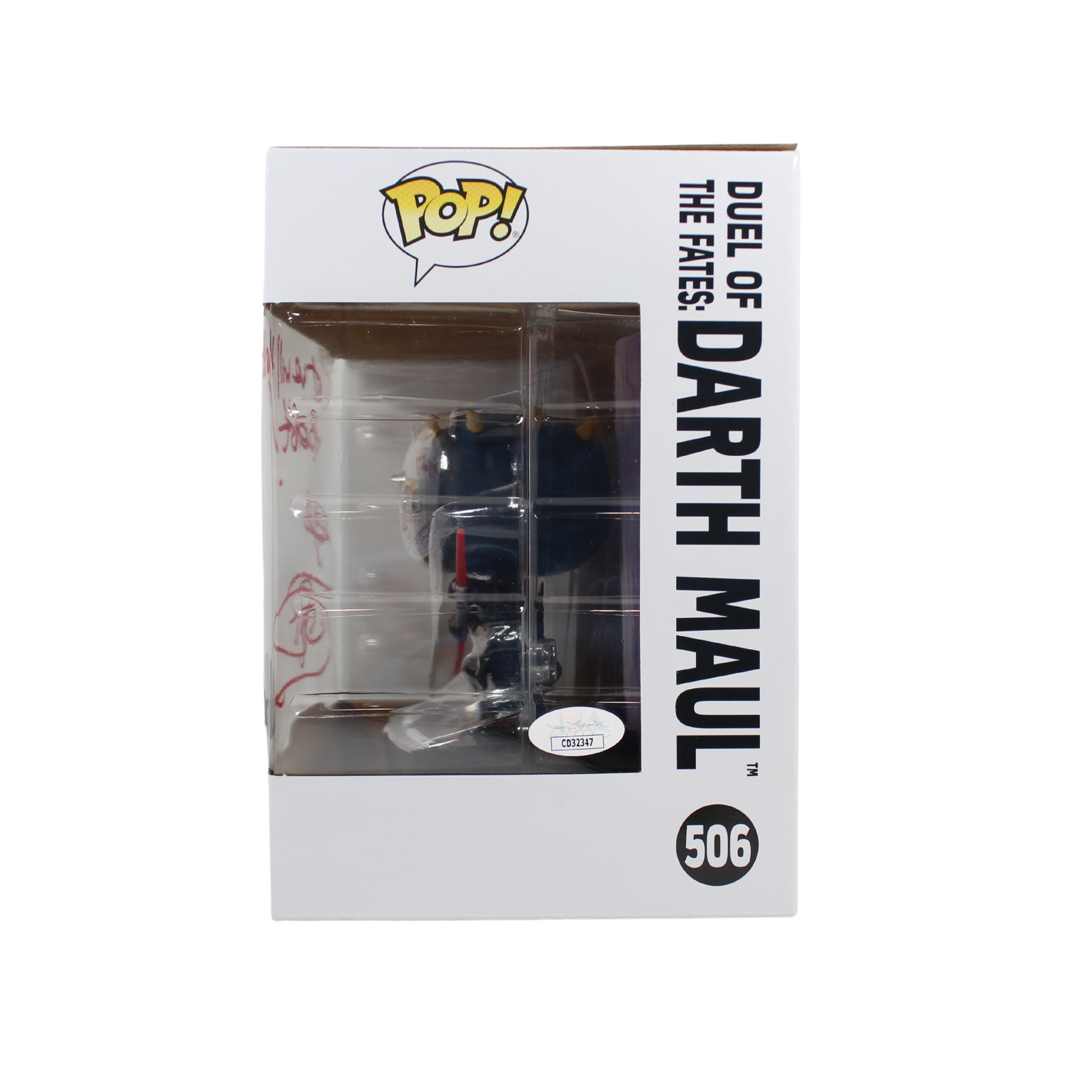 Ray Park Signed Duel Fates Darth Maul Star Wars Funko Pop Figure Special Edition Right Side