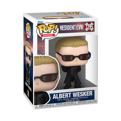Albert Wesker Funko Pop! #1295 stock photo in-box from Resident Evil