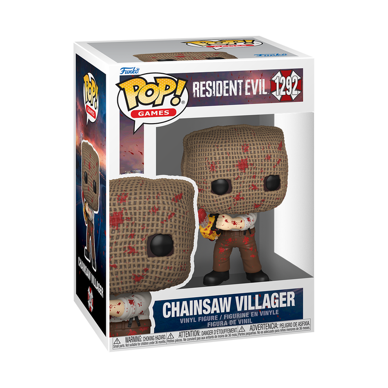 Chainsaw Villager Funko Pop! #1292 stock photo in-box from Resident Evil 4