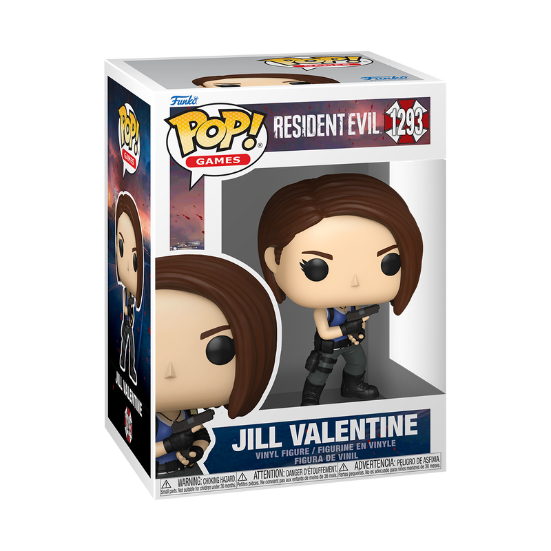 Jill Valentine Funko Pop! #1293 stock photo in-box from Resident Evil
