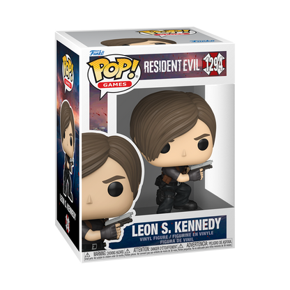 Leon S. Kennedy Funko Pop! #1294 stock photo in-box from Resident Evil