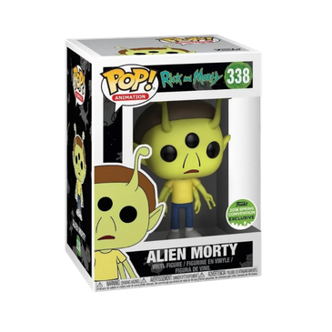 Alien Morty Funko Pop! #338 Spring Convention Exclusive 2018 stock photo in-box from Rick and Morty