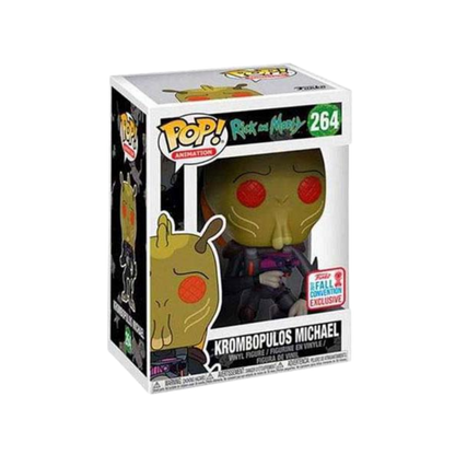 Krombopulos Michael Funko Pop! #264 2017 Fall Convention Exclusive stock photo in-box from Rick and Morty