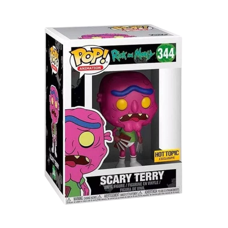 Scary Terry Funko Pop! #344 Hot Topic Exclusive stock photo in-box from Rick and Morty
