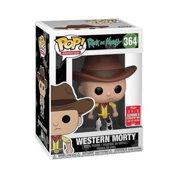Western Morty Funko Pop! #364 Summer Convention Exclusive 2018 stock photo in-box from Rick and Morty