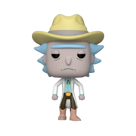 Western Rick Funko Pop! #363 2018 Summer Convention Exclusive stock photo out-of-box from Rick and Morty