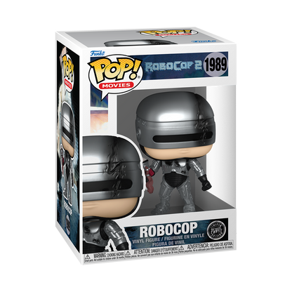 RoboCop Funko Pop! #1989 Metallic Chase stock photo in-box RoboCop 2
