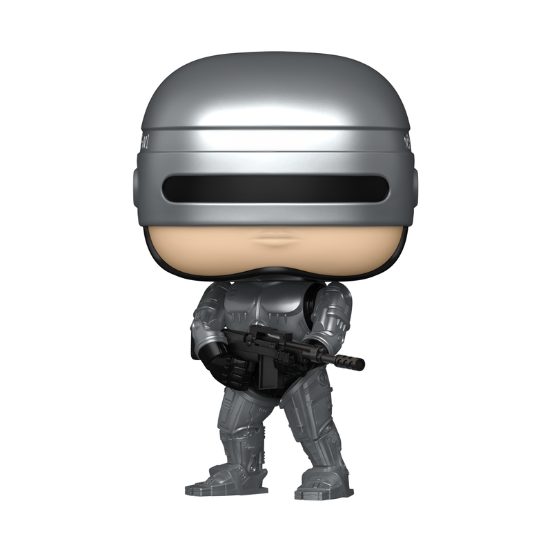 RoboCop Funko Pop! #1989 Metallic stock photo out-of-box RoboCop 2