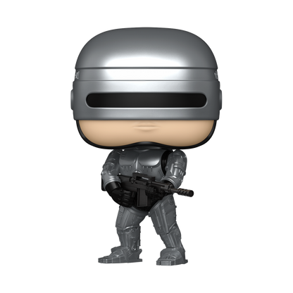 RoboCop Funko Pop! #1989 Metallic stock photo out-of-box RoboCop 2