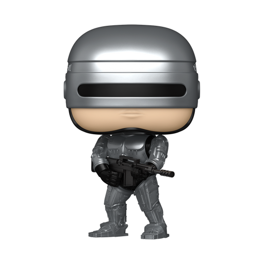 RoboCop Funko Pop! #1989 Metallic stock photo out-of-box RoboCop 2