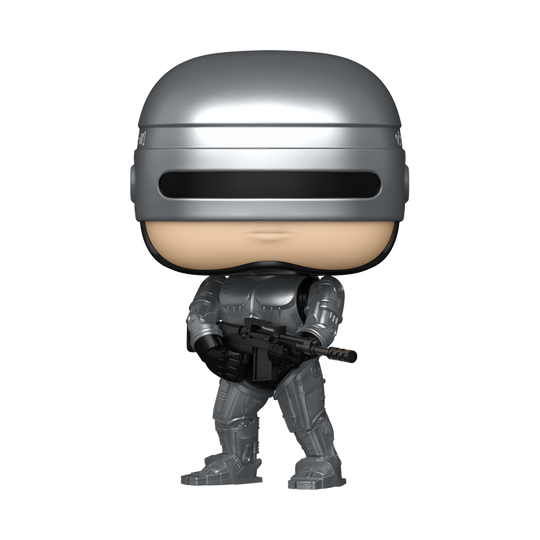 RoboCop Funko Pop! #1989 Metallic stock photo out-of-box RoboCop 2