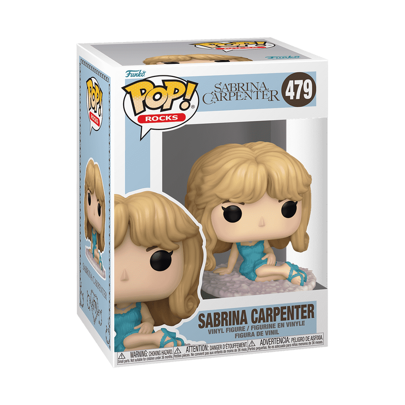 Sabrina Carpenter in Nightgown Funko Pop! #479 stock photo in-box from Rocks