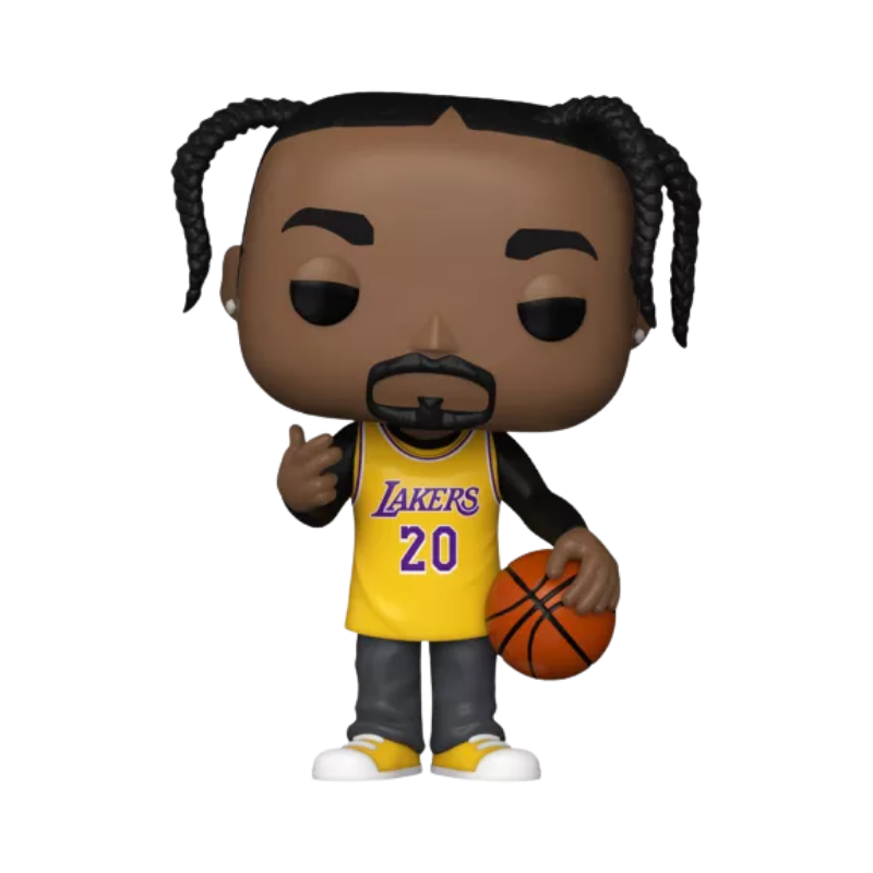 Snoop Dogg in Lakers Jersey Funko Pop! #302 Limited Edition 5000 Pcs stock photo out-of-box from Pop! Rocks