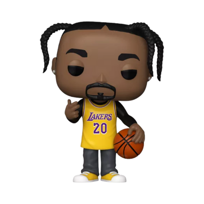 Snoop Dogg in Lakers Jersey Funko Pop! #302 Limited Edition 5000 Pcs stock photo out-of-box from Pop! Rocks