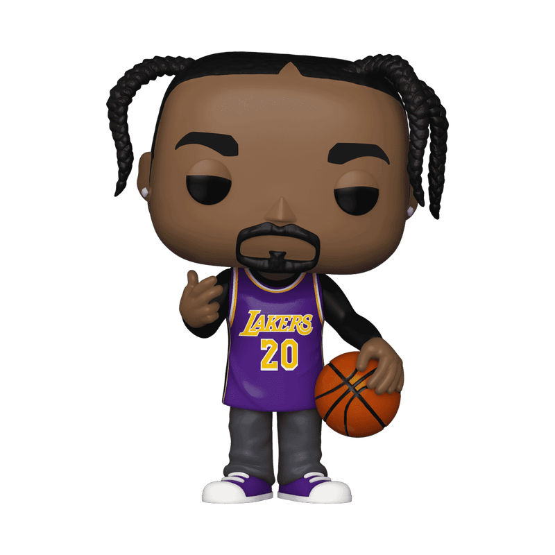 Snoop Dogg in Lakers Jersey Funko Pop! #303 Limited Edition 15000 Pcs stock photo out-of-box from Pop! Rocks