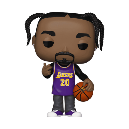 Snoop Dogg in Lakers Jersey Funko Pop! #303 Limited Edition 15000 Pcs stock photo out-of-box from Pop! Rocks