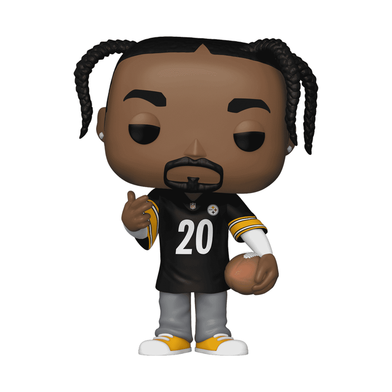 Snoop Dogg in Steelers Jersey Funko Pop! #304 Limited Edition 15000 Pcs stock photo out-of-box from Pop! Rocks