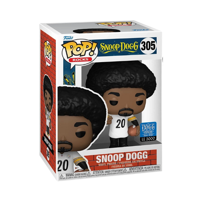 Snoop Dogg in Steelers Jersey Funko Pop! #305 Limited Edition 5000 Pcs stock photo in-box from Pop! Rocks