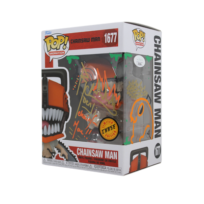 Ryan Colt Levy Signed Chainsaw Man Chase Funko Pop Figure Corner Angle