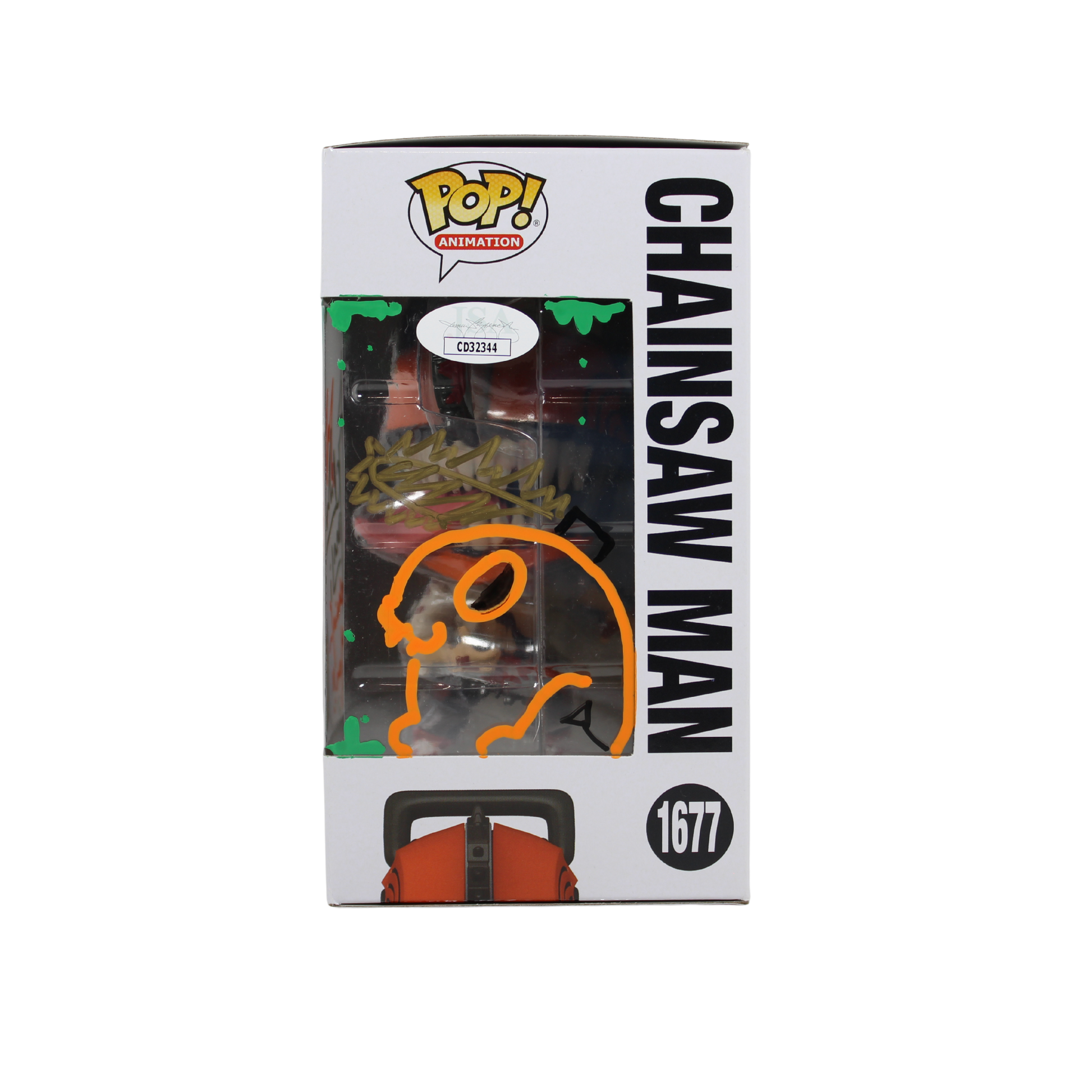 Ryan Colt Levy Signed Chainsaw Man Chase Funko Pop Figure Right Side