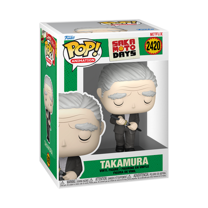 Takamura Funko Pop! #2420 stock photo in-box from Sakamoto Days