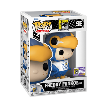 San Diego Comic International Freddy Funko as Toucan Funko Pop Packaging