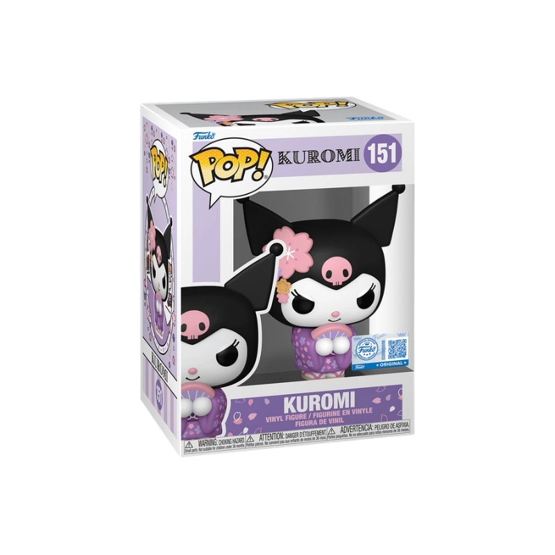 Kuromi in Kimono Funko Pop! #151 Hot Topic Exclusive stock photo in-box from Sanrio