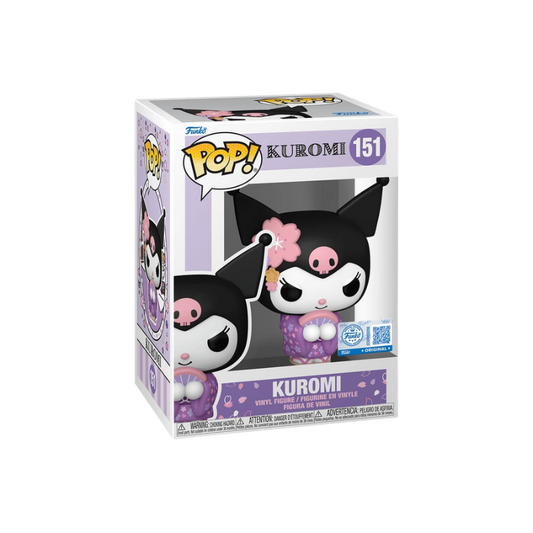 Kuromi in Kimono Funko Pop! #151 Hot Topic Exclusive stock photo in-box from Sanrio