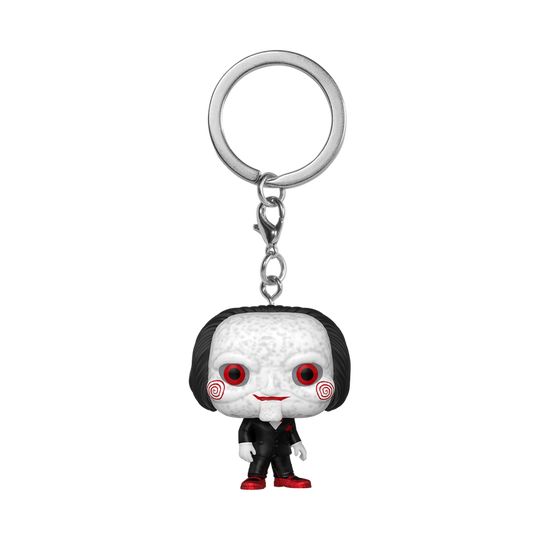 Billy the Puppet Funko Pop! Keychain stock photo out-of-box Saw