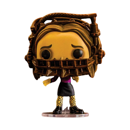Stock photo of Saw Funko Pop! Reverse Bear Trap #2128 Hot Topic Scare Fair 2026 Exclusive out of box.