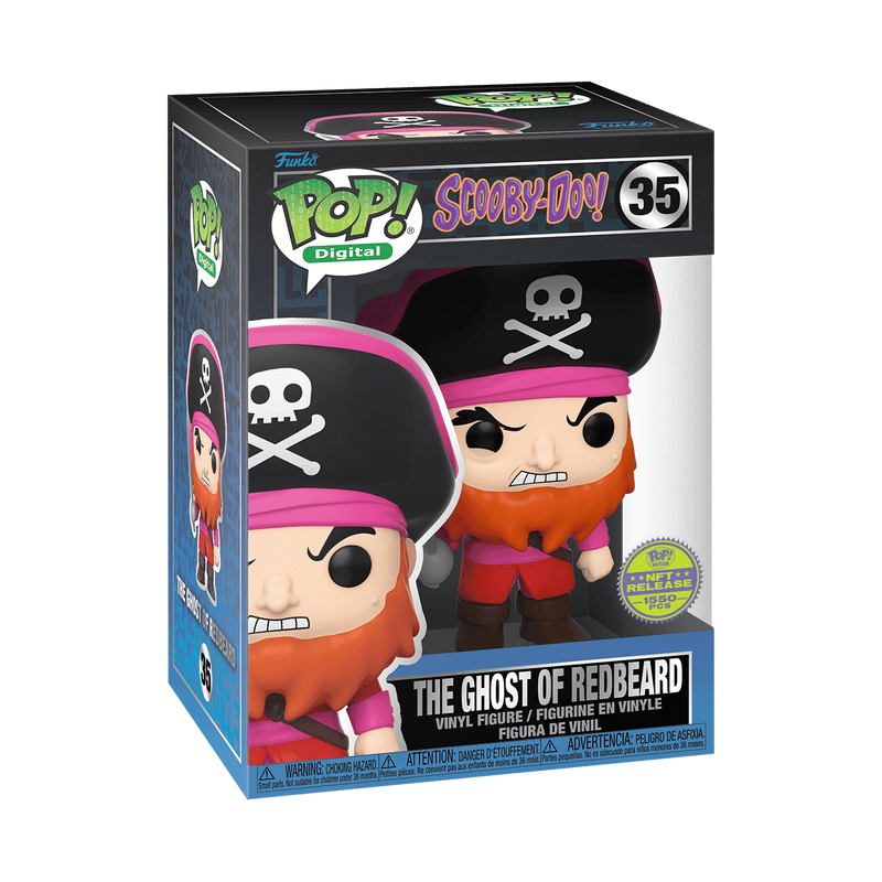 The Ghost of Redbeard Funko Pop! #35 NFT Release 1550 Pcs stock photo in-box from Scooby-Doo