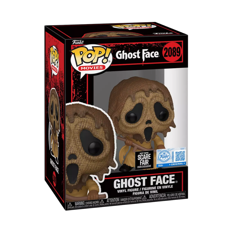 Stock photo of Scream Funko Pop! Ghost Face #2089 Hot Topic Scare Fair 2026 Exclusive in box.