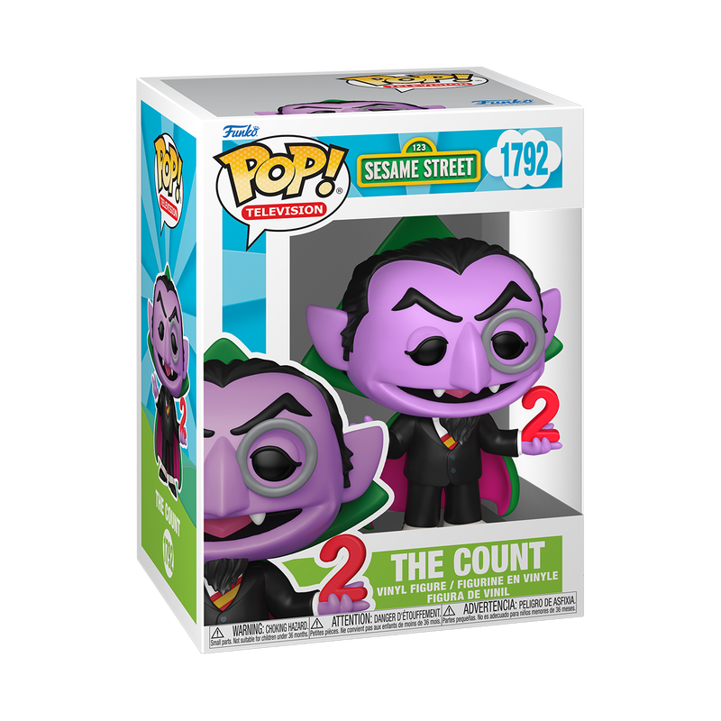 The Count Funko Pop! #1792 in box packaging from Sesame Street