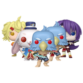 Shangri-La Frontier Funko Pop! set stock photo out-of-box featuring Sunraku, Emul, Oikatzo, Arthur Pencilgon, and more