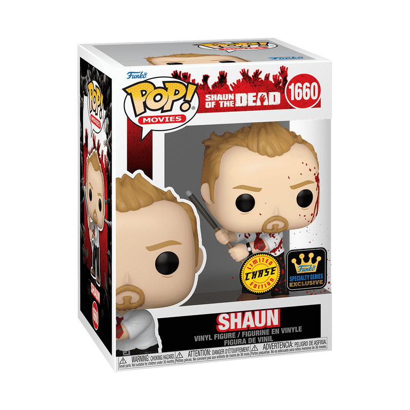 Shaun of the Dead Shaun Bloody Chase Funko Pop Packaging
