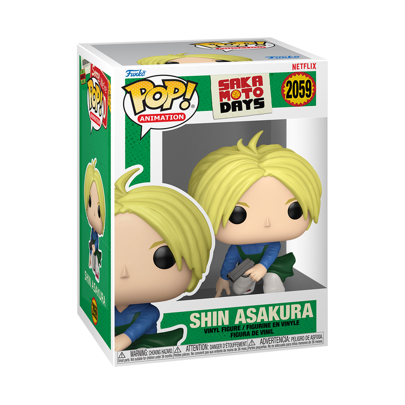 Funko Pop! Netflix Sakamoto Days Shin Asakura #2059 Funko Pop box packaging front view