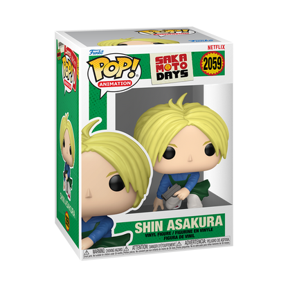 Funko Pop! Netflix Sakamoto Days Shin Asakura #2059 Funko Pop box packaging front view