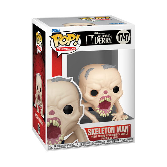 Funko Pop! IT Welcome to Derry Skeleton Man #1747 Funko Pop box packaging front view