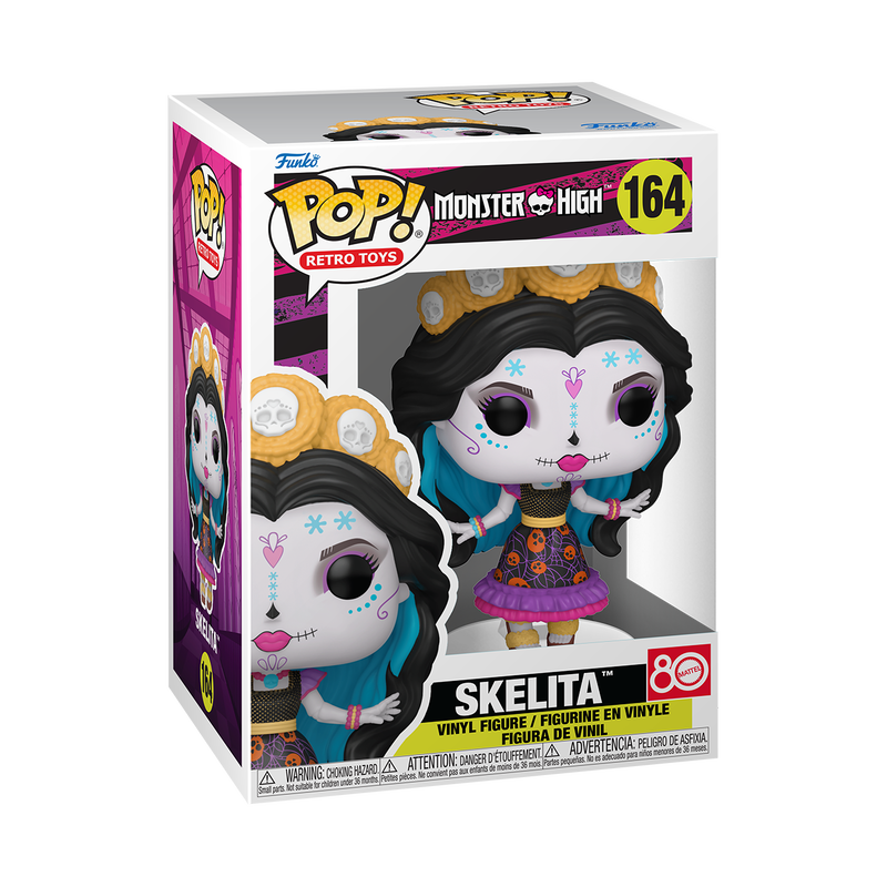 Funko Pop! Monster High Skelita #164 Funko Pop box packaging front view