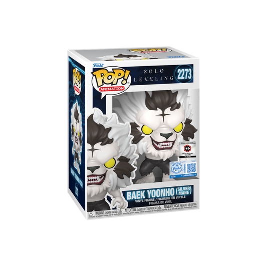 Baek Yoonho Funko Pop! #2273 Chalice Collectibles Pre-Release stock photo in-box Solo Leveling
