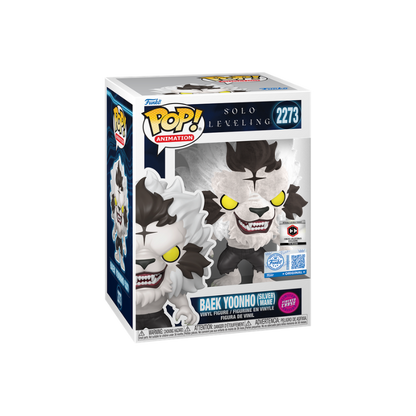Baek Yoonho Funko Pop! #2273 Flocked Chase Chalice Collectibles Pre-Release stock photo in-box Solo Leveling