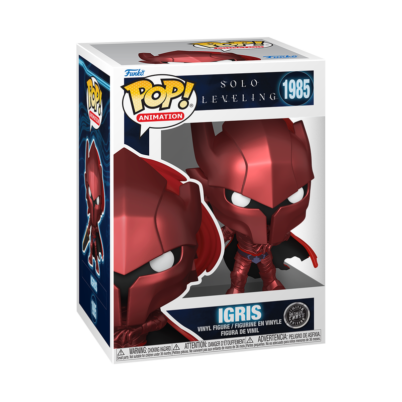 Igris Funko Pop! #1985 Chase stock photo in-box from Solo Leveling